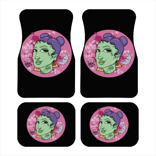 Zombie girl cute Car Mats