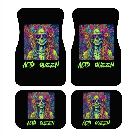 Zombie Acid Queen of the Apocalypse Car Mats