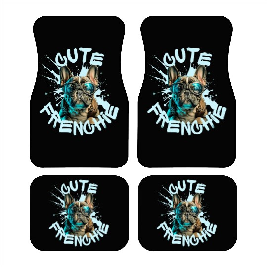 Cute frenchie Car Mats