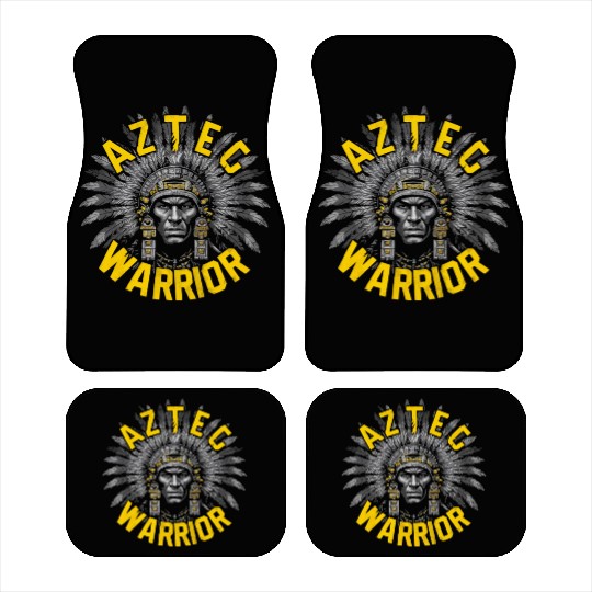 Aztec Warrior Indigenous Mexican Aztec Jaguar Car Mats