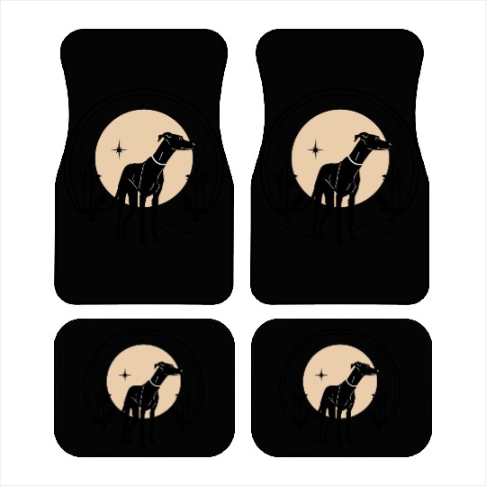 Greyhound Tarot Card Greyhound Celestial Dog Car Mats