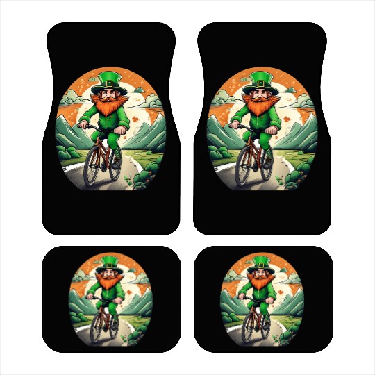 St. Patrick's Day Shamrock St Paddy's Day Cycling Car Mats