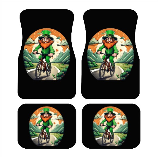 St. Patrick's Day Shamrock St Paddy's Day Cycling Car Mats