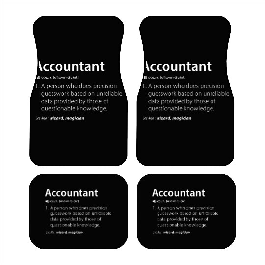 Funny Accountant Definition Funny Cute Gift For Car Mats