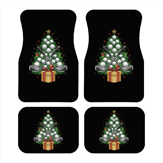 Golf Equipment Christmas Tree Christmas Golf Car Mats