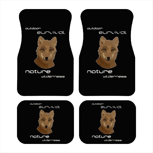 cute fox wilderness nature outdoor Car Mats
