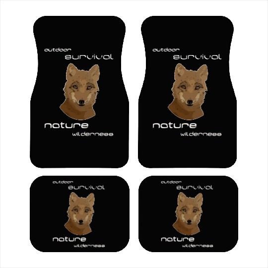 cute fox wilderness nature outdoor Car Mats