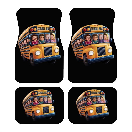 School Bus Adventures Car Mats