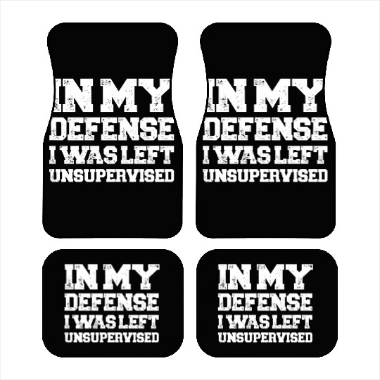 I Was Left Unsupervised Car Mats