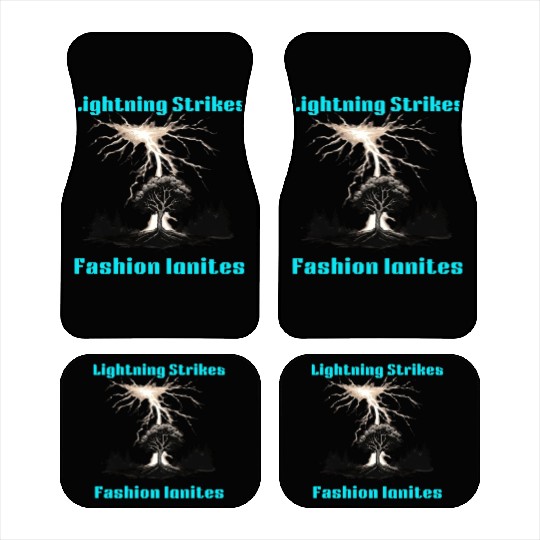 Unleashed Force: Lightning Bolt Strikes Car Mats