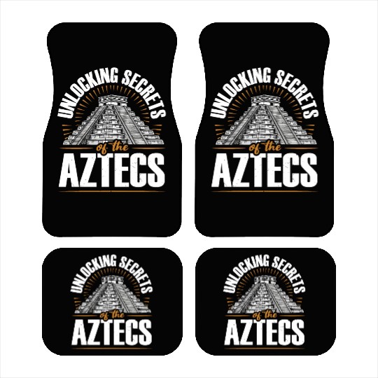 Aztec Pyramid Mayan Indigenous Mexican Aztec Car Mats