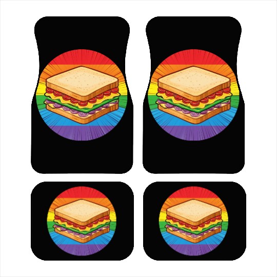 LGBTQ Sandwich Car Mats
