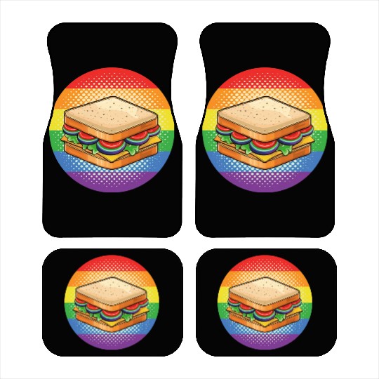 LGBTQ Sandwich Car Mats