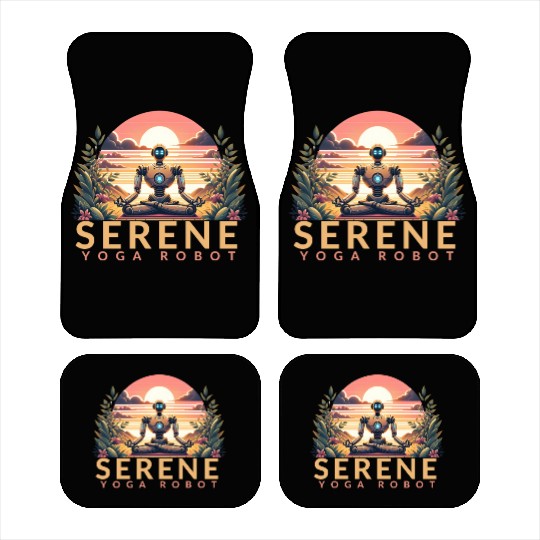 Robot Yoga Zen Garden Serenity Car Mats