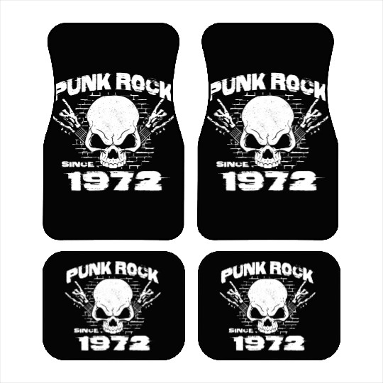 Punk Rock Since 1972 - Skull Rock Hands 52nd Car Mats