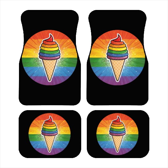 LGBTQ Ice Cream Car Mats