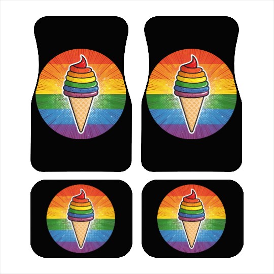 LGBTQ Ice Cream Car Mats