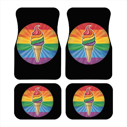 LGBTQ Ice Cream Car Mats
