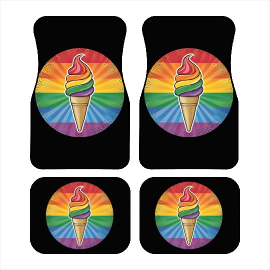 LGBTQ Ice Cream Car Mats