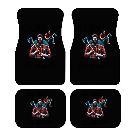 Lumberjack Destiny Funny Man Axe Car Mats