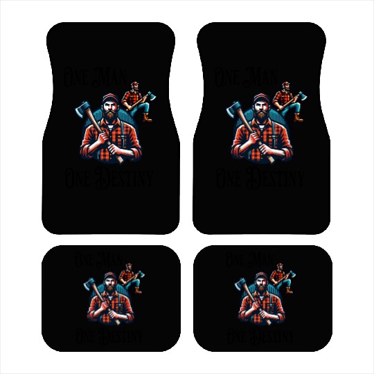 Lumberjack Destiny Funny Man Axe Car Mats