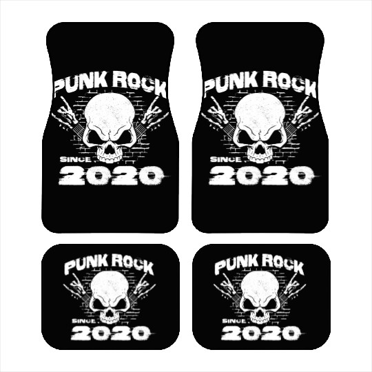 Punk Rock Since 2020 - Skull Rock Hands 4th Car Mats