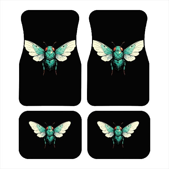 Cicada Insect Animal Lover Funny Design Car Mats