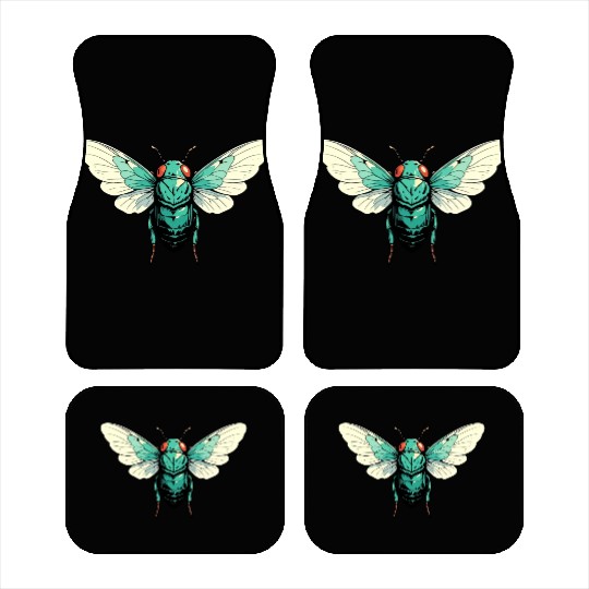 Cicada Insect Animal Lover Funny Design Car Mats