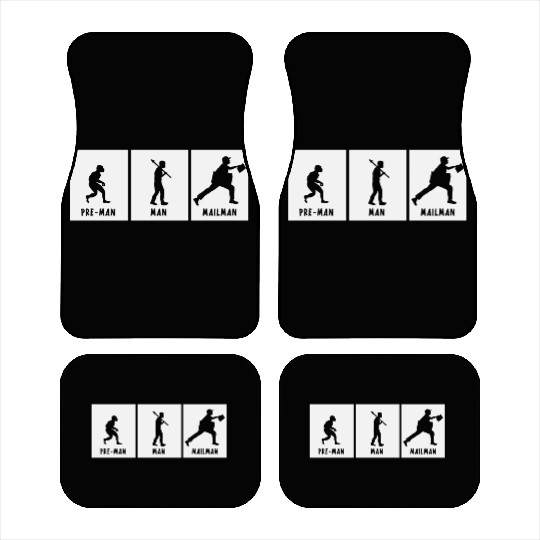 Humor Joke Hilarious about Postman Evolution Of Ma Car Mats