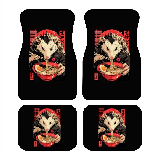 Opossum Ramen Japanese Manga Anime Car Mats