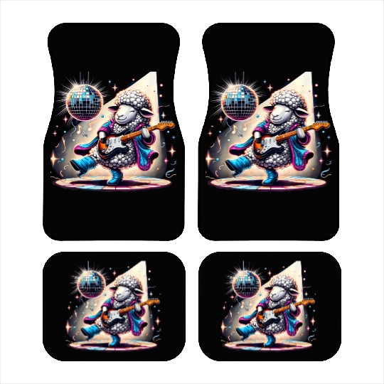Disco Ball Guitar Sheep Car Mats