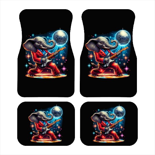 Disco Ball Guitar Elephant Car Mats