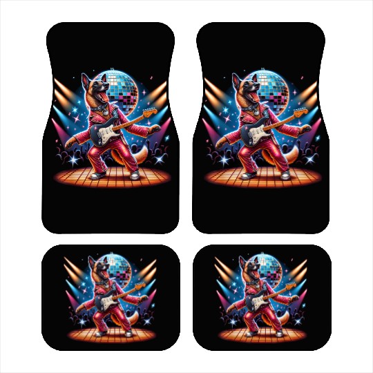 Disco Belgian Malinois dog Car Mats