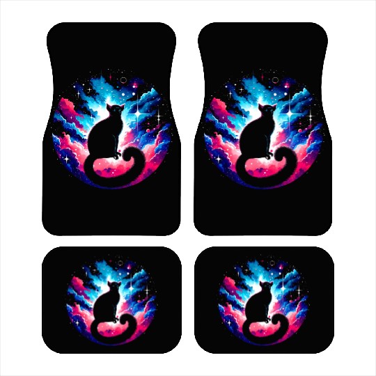 Cool Galaxy Graphic Space Art Car Mats