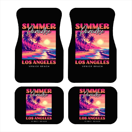 Summer Paradise Los Angeles Venice Beach Car Mats