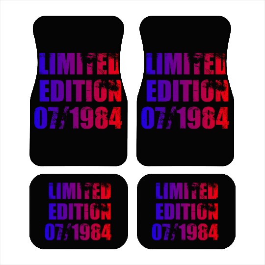40th birthday Limited Edition 07/1984 Car Mats