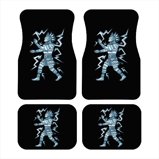 Maya God Mayan Mythology Kauil Lightning Warrior Car Mats