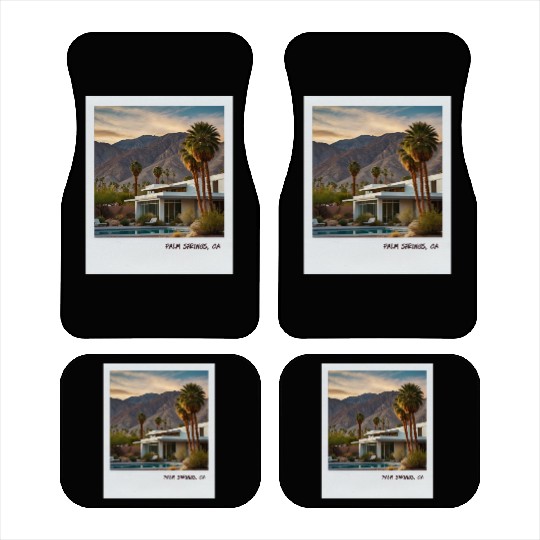 Mono Enterprises "Travels" Palm Springs #5 Car Mats