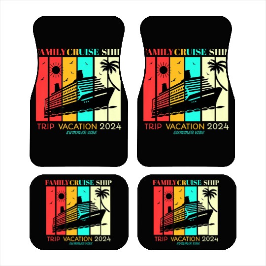 Family Cruise Ship Vacation Trip Car Mats