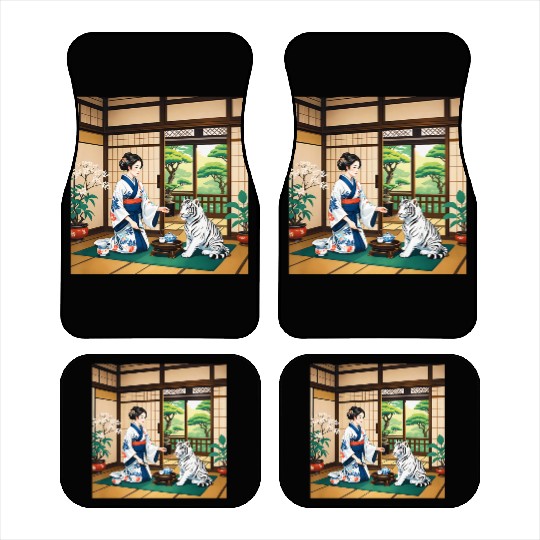 Fantasy Kimono Tiger Premium Car Mats