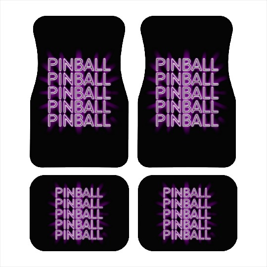 Pinball Purple Neon Car Mats