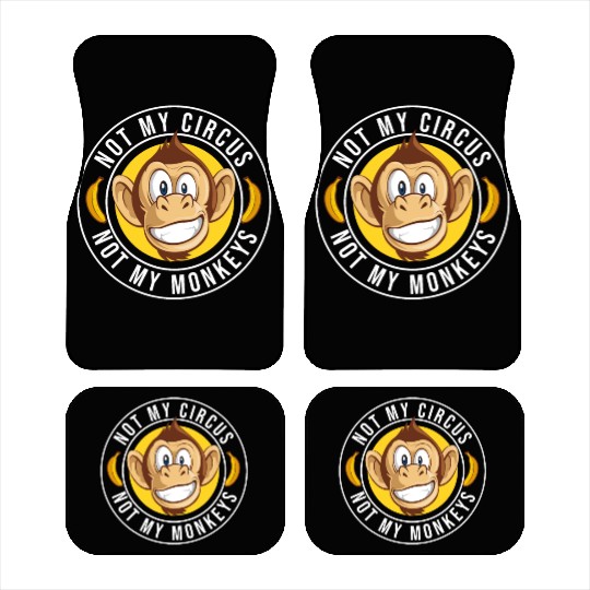 Not my Circus, not my Monkeys! Funny Animal Monkey Car Mats