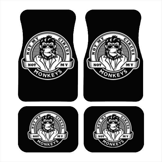 Not my Circus, not my Monkeys! Funny Animal Monkey Car Mats