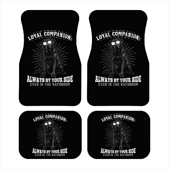 Black Labrador Loyal Companion Labrador Lovers Car Mats