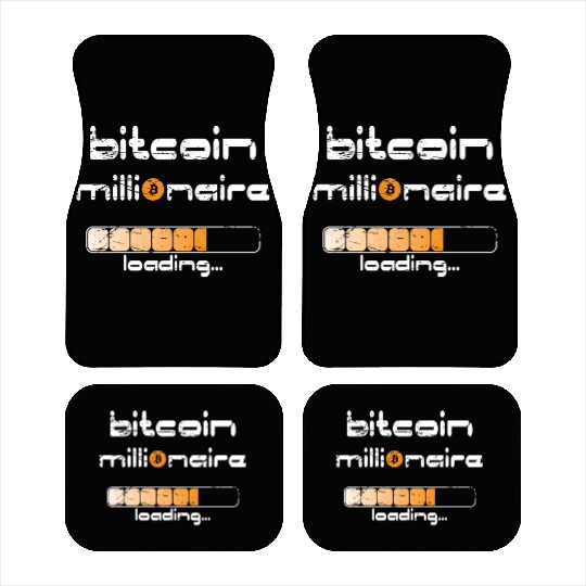Bitcoin millionaire crypto millionaire Car Mats