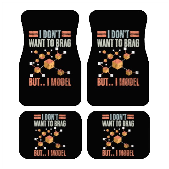 Retro I Don't Want To Brag But I Model For A Data Car Mats