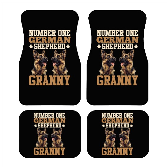 German Shepherd NUMBER ONE SHEPHERD GRANNY Car Mats