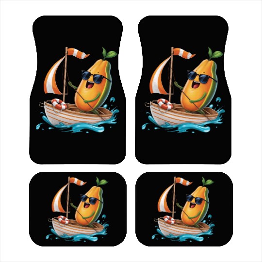 Fruit Boating Papaya Car Mats