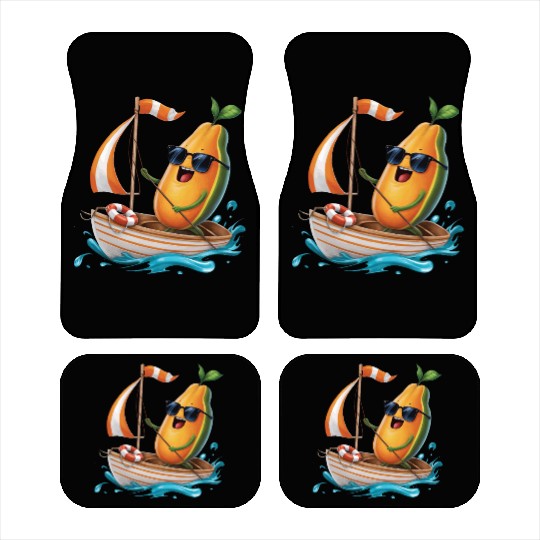Fruit Boating Papaya Car Mats