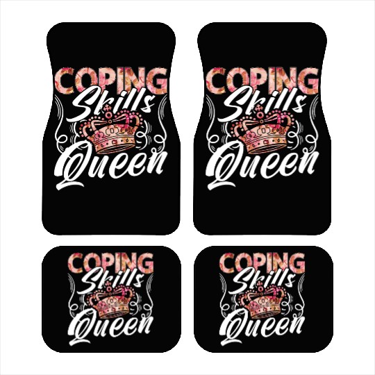 School Counselor Coping Skills Queen Social Worker Car Mats